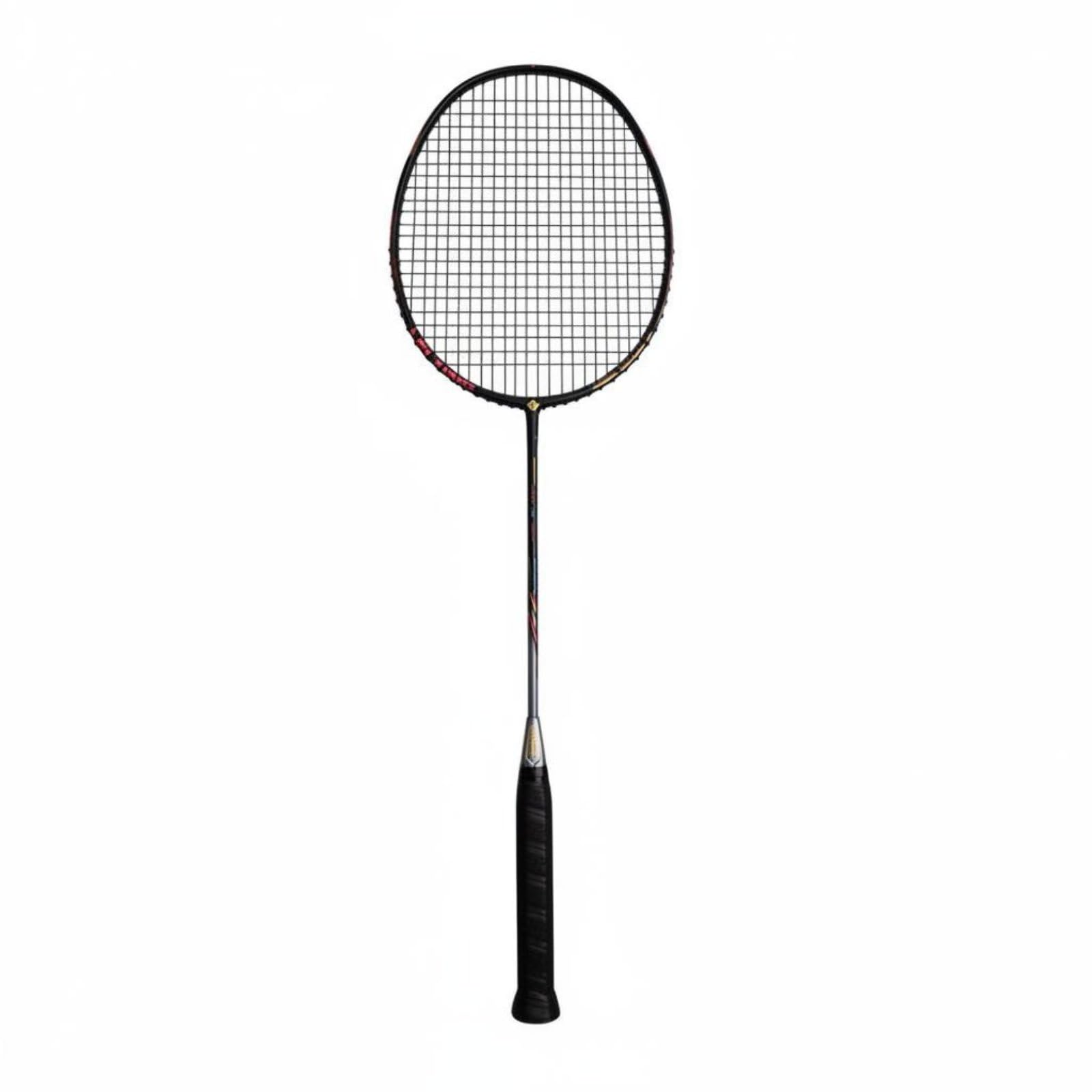 Full Carbon Badminton Racket Competition Grade Attacking Badminton Racket High Precision Control Sports Gear for Professionals, Players, Match Play, Training, Gray, Black String|Home & Ki-image-5
