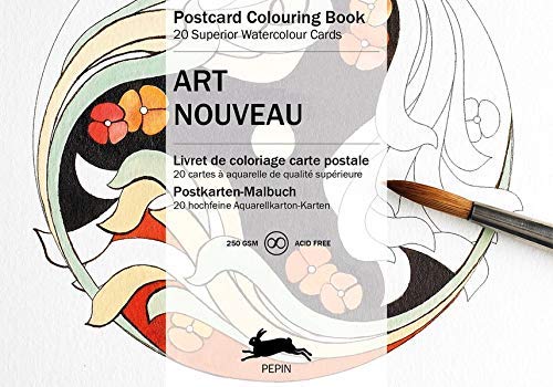 Art Nouveau : POSTCARD COLOURING BOOK by van Roojen, Pepin (2015) Paperback