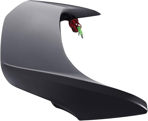 TCT-MOTORPARTS Alerón de tronco negro LED lente humo luz apta para Honda Goldwing GL1800 2001-2017