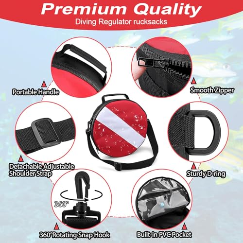 Sac régulateur de plongée matelassé avec sangle ajustable