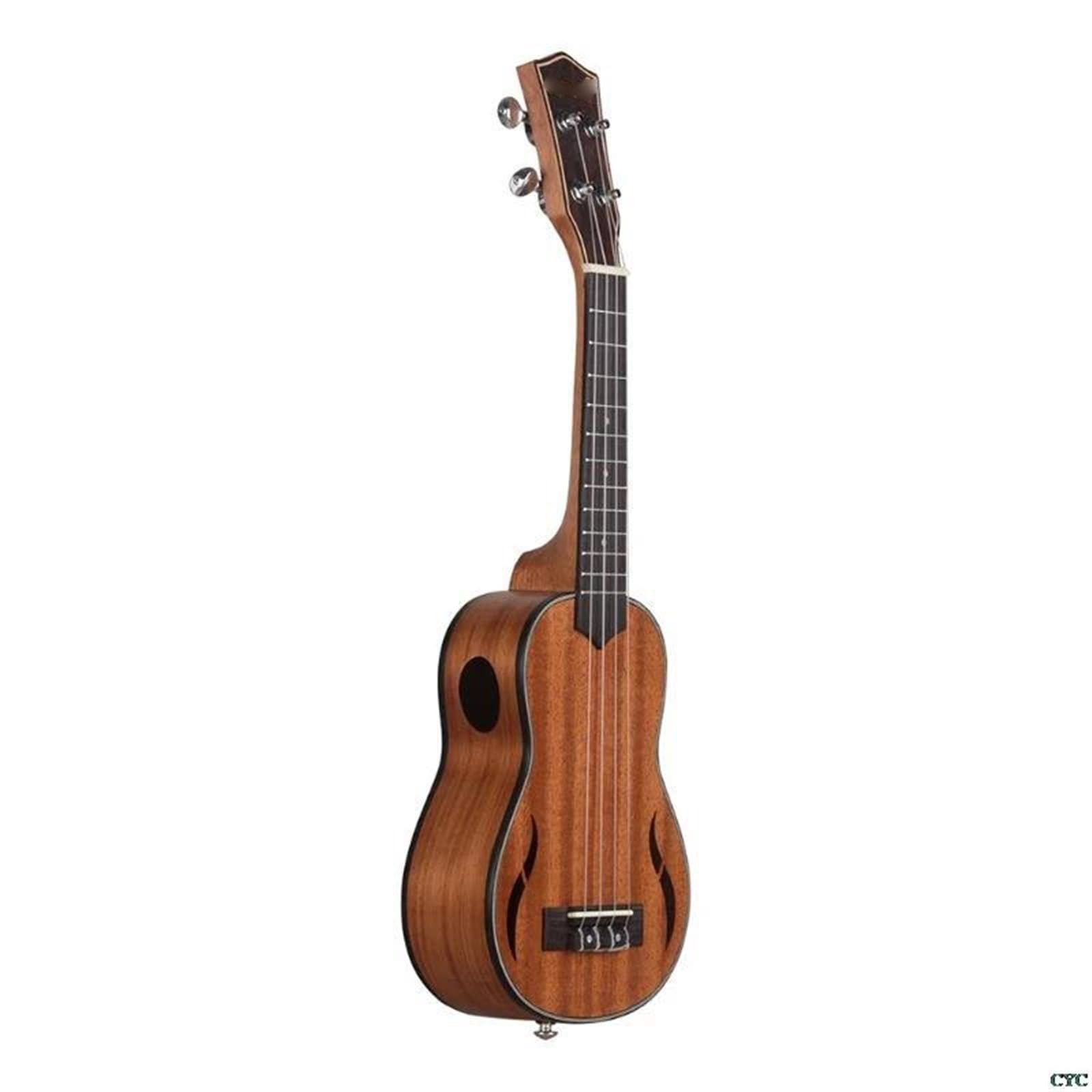 Zestawy Ukulele 21calowe Ukulele Tenorowe Z Korpusem Orzecha Włoskiego 18 Progami I Mahoniową Podstrunnicą