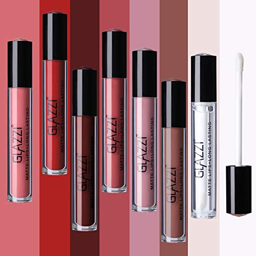 BONNIESTORE 12Pcs Matte Liquid Lipstick Set with Lip Plumper, Waterproof Long Lasting lipstick Set Nude Red Color Matte Lip Gloss Durable Liquid Lipgloss Set for Women Makeup - Thumbnail 6