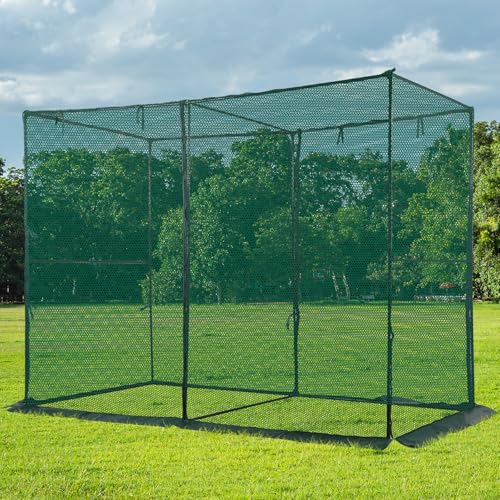 Toriexon Large Mesh Crop Cage Plant Protection Tent 4 x 8 x 6 Ft Easy to Install Protection Garden Cages Crop Cages with Storage Bag Suitable for Garden Patio Lawn