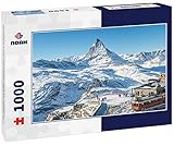 Noah Jigsaw Puzzle Switzerland Alps Matterhorn Snow Mountains at Gornergrat Bahn Train Station, Zermatt, Switzerland 1000 Pieces