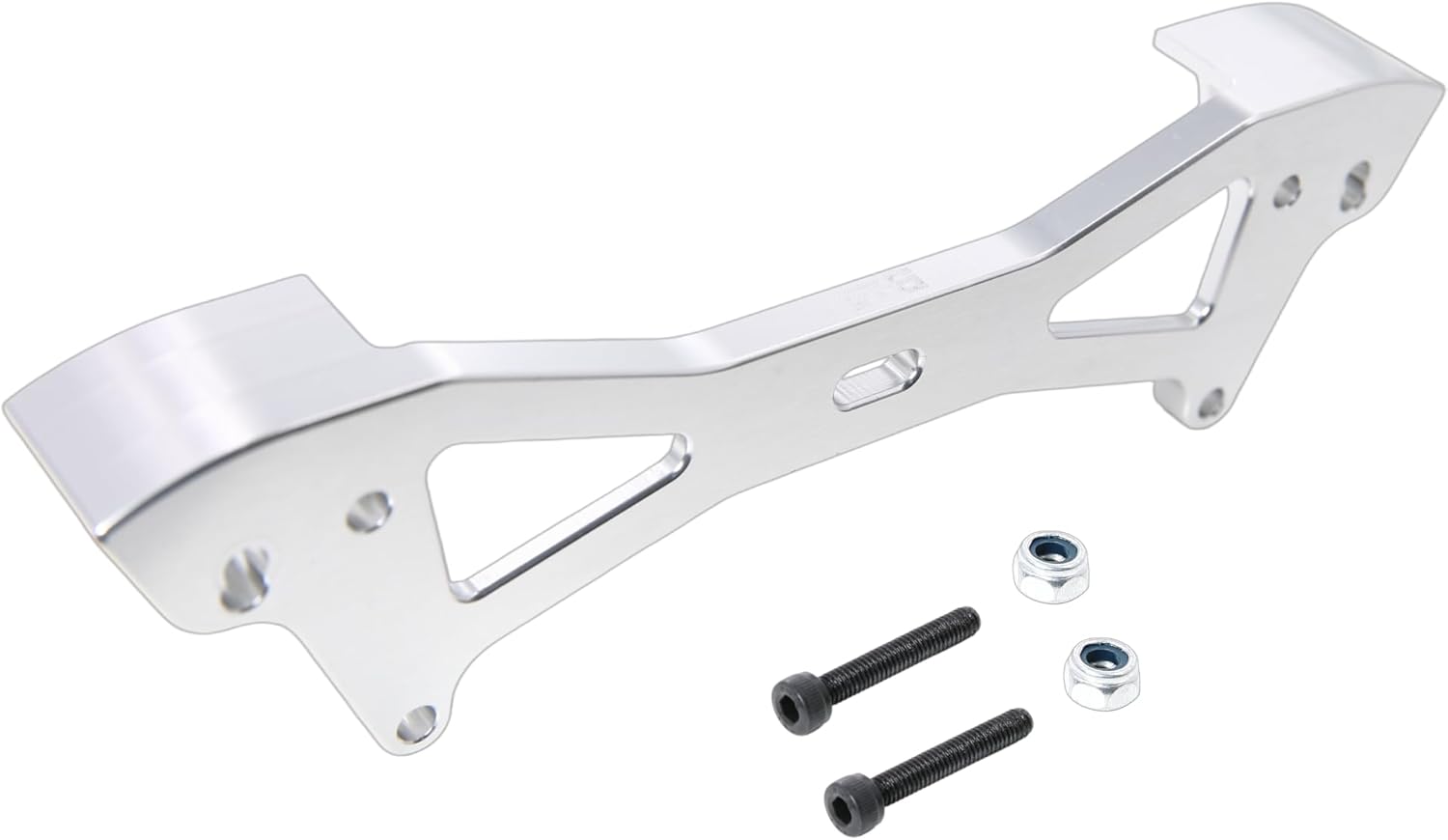 GTBRacing CNC Aluminum 1/5 RC Car Rear Shock Tower Brace for HPI Baja 5b ss 5t 5sc (Rear Silver)