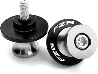 Motorcycle spools for Y&AMA&HA FZ1 FZ-1 2006-2015 FZ6 N S 2004-2016 FZ8 FZ-8 2010-2018 Motorcycle M6 Swingarm Sliders Screw Swing Stand Screws(Silver17)