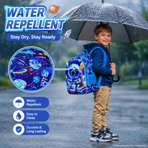 Image of UFNDC 3PCS Boys Backpack,16 inchKids Dinosaur Bookbag with Lunch Box, School Bag for Elementary Toddler