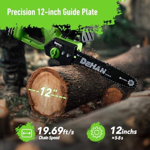 DEHANTOOLS 12-Inch Brushless Chainsaw