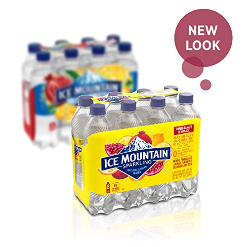 Image of Ice Mountain Sparkling Water, Pomegranate Lemonade, 16.9 oz. Bottles (8 Pack)