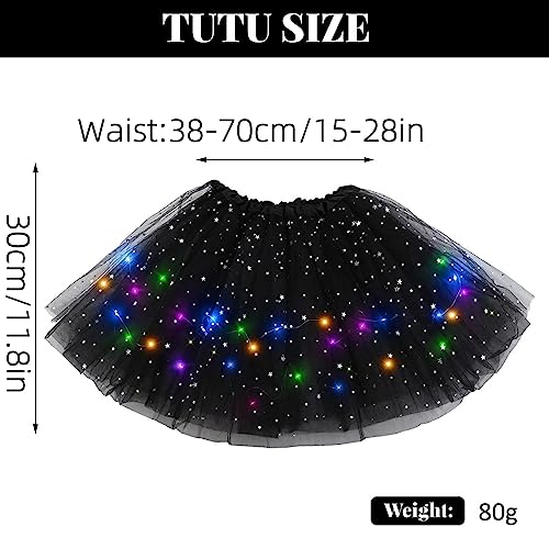 Falda LED para niña tutú con luces para fiesta 3-8 años miniatura 4