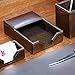 Dacasso A3609 4 x 6 Desktop Memo Holder, Dark Brown