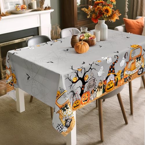 Arquiel Halloween Lastwagen Tischdecke Polyester Rechteckig 152 x 264 cm – Ansicht 3