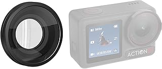 Wide-Angle Converter Lens for DJI Osmo Action 5 Pro View-Expanding Attachment with External Filter