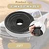 Truck Cap Seal Rubber 25FT for Truck Cap 200 lbs or Less, EPDM Rubber, Canopy Seal, Camper Shell Seal (2 W x .200 H x 25' L)