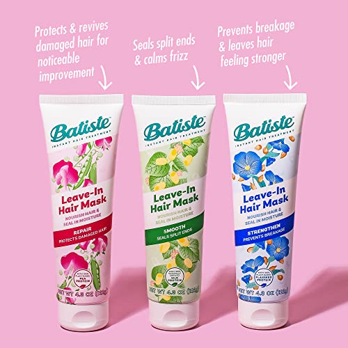 Batiste Heat Protectant For Hair & Leave In Conditioner Hair Mask, Smooth Formula, Hair Conditioner For Dry Or Wet Hair, Infused With Vitamin E For Enhancing Haircare, 4.3Oz. #TOP4
