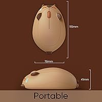 Vista 5 de Akko Wireless Gaming Mouse Capybara, Tri-Mode Mouse BT3.0/BT5.0/2.4G, Cute Optical Cordless Cartoon Mice for Computer/Laptop/Desktop/PC, Compatible