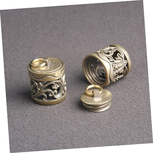 VALICLUD 2 Pçs Sachê Pingente Difusor De Aroma Charme DIY Pequena Garrafa De Cobre Escultura Garrafa