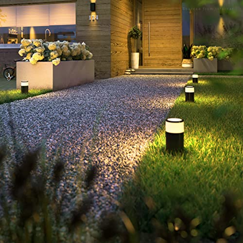 Leonlite 5W Low Voltage Landscape Pathway Lights, 12V Led Bollard Path Lights Wired, Aluminum Housing, Ip65 Waterproof, 3000K Warm White, Pack Of 4 #TOP5