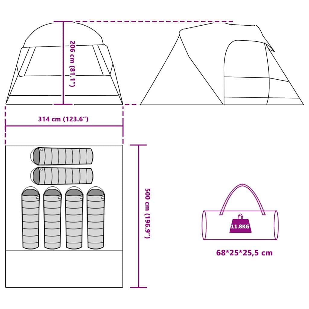 Tente Dôme Personnes avec Toit Bleu x x pour Camping randonnée Plein air abri léger Pliable pour Montagne Plage Festival forêt