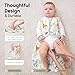 Yoofoss Baby Sleep Sack 6-12 Months 0.5 TOG Baby Wearable Blanket, 100% Cotton Infant Toddler Sleeping Sack 2-Way Zipper Lightweight Sleep Sack, Giraffe