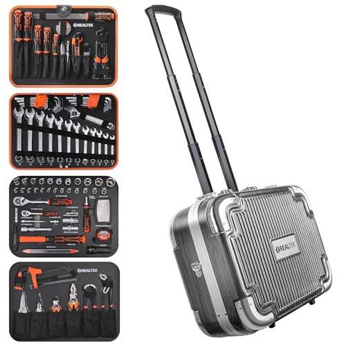 REALTEK 123 Piece Tool Set,Tool Kit/Household Hand Tool Kit ...