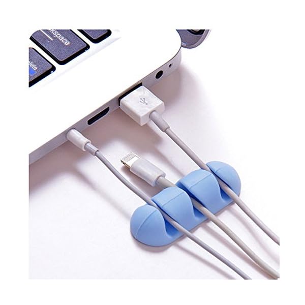 Kabelclips Kabelhalter, 2 Stück Selbstklebende Kabelclips Kabelführung Kabel Organizer Set Kabelmanagement-Organizer… – Bild 4