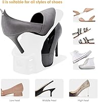 Vista 3 de Soerreo Caja de almacenamiento con ranura para zapatos, estante ajustable para zapatos, ahorra espacio, adecuado para tacones altos y bajos, tenis