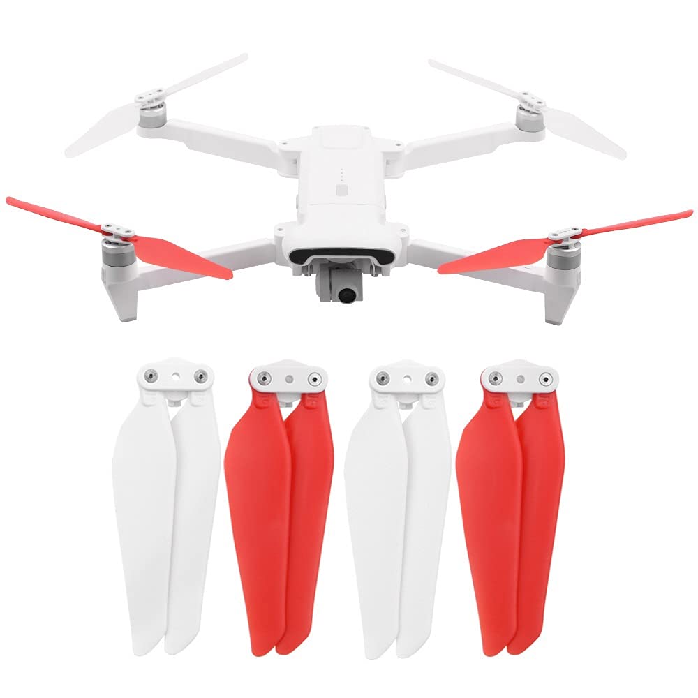 2/4/8 szt. składane rekwizyty z szybkim uwalnianiem/pasują do ostrzy FIMI X8 SE 2020/pasują do śmigieł prosa akcesoria Quadcopter zapasowe śmigło (kolor: 8 szt. czerwony)