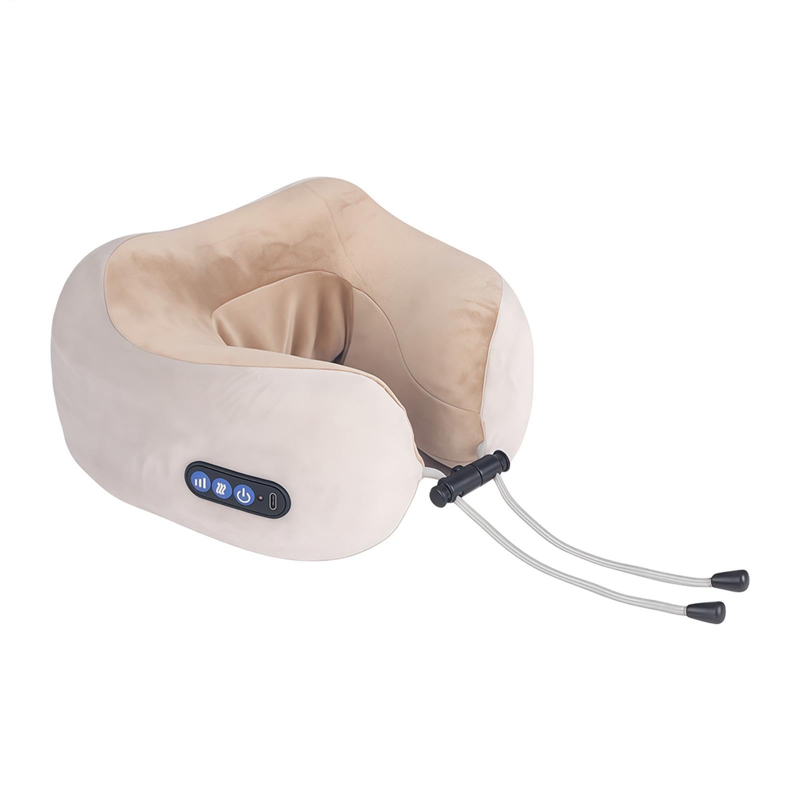 Générique Cuscino massaggiante cervicale | 3 livelli elettrico ricaricabile silenzioso supporto per massaggi - cuscino di supporto cervicale - per TV Viaggi Pausa Seduto Letto Divano Ufficio Casa