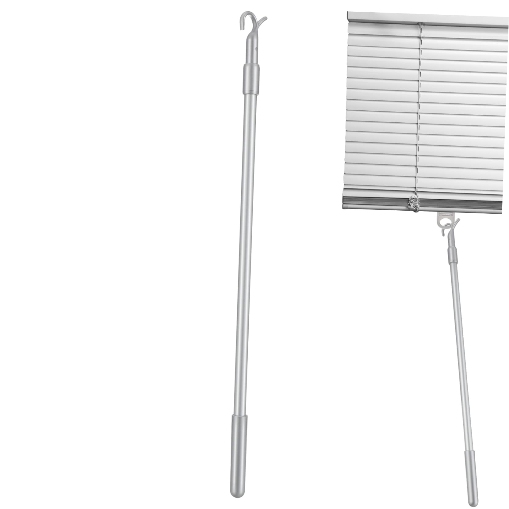 Barra de reemplazo para cortinas telescópica y ajustable, accesorio práctico para un control suave