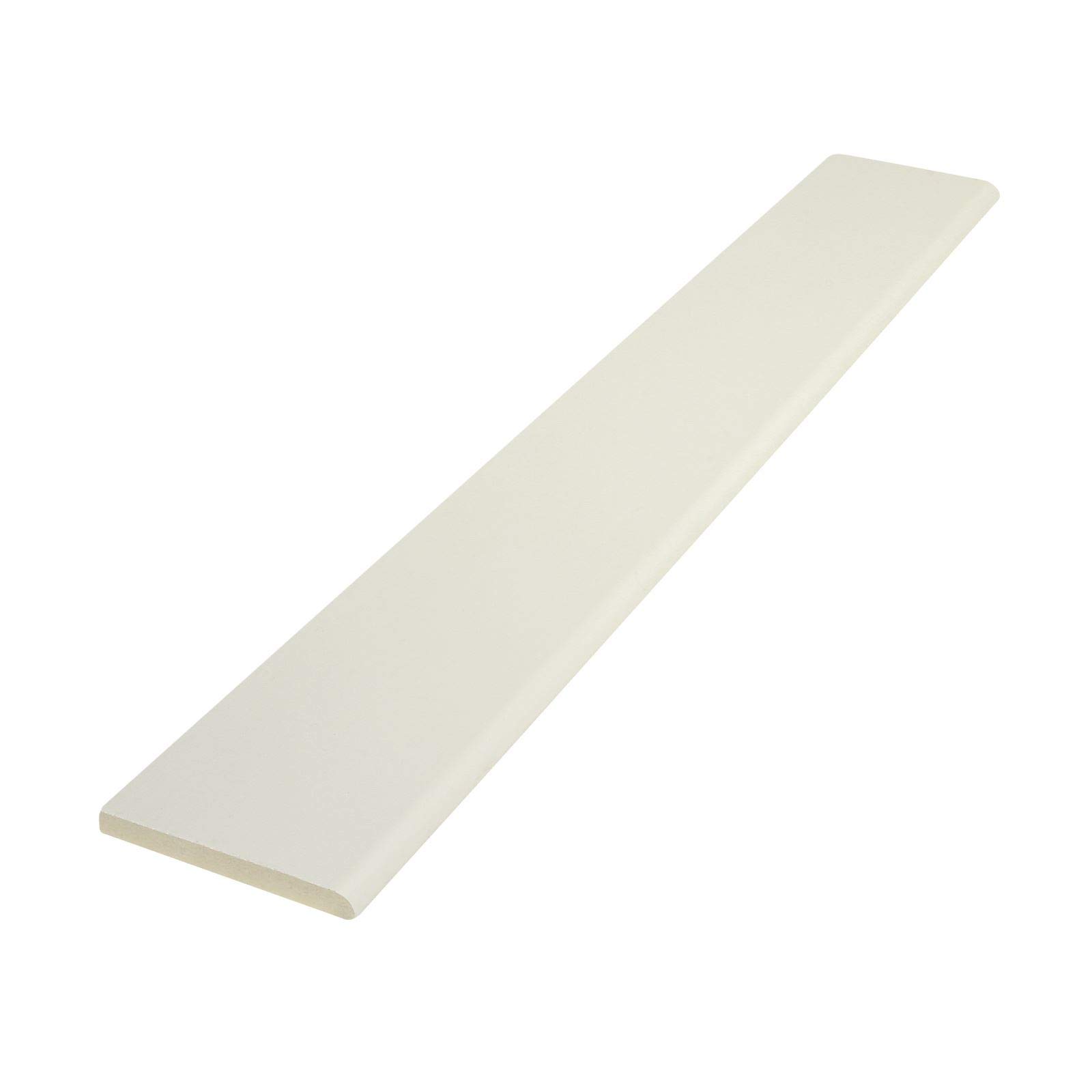Pencil Round Architrave uPVC Plastic Finishing Trim Moulding (2.5m) - 65mm, White