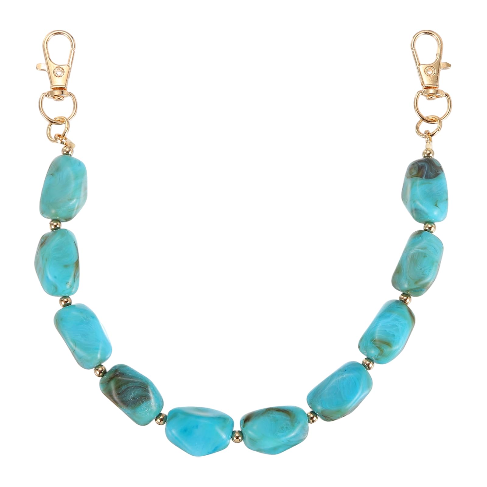 sourcing map Resin Purse Chain 12.4" Acrylic Bead Purse Strap Extender — image 1