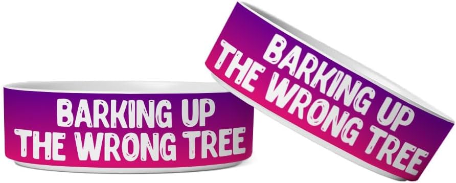 Funny Design Pet Bowl – Cool Quotes Dog Bowl – Graphic Pet Food Bowl Ceramic Dog Bowl – Food Dish or Water Bowl for Pets