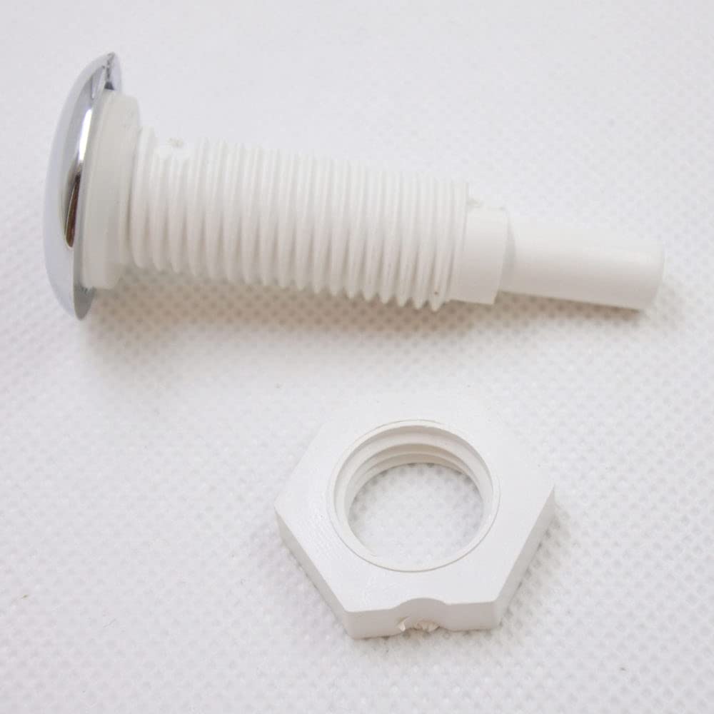 Material ABS de Chorro de Aire con Superficie cromada, Accesorios para bañera de Masaje, Boquilla de Dientes Rectos con Base Blanca, baño, H