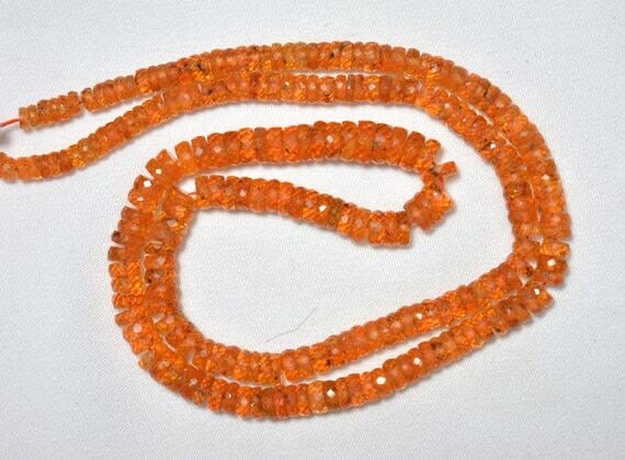 Grenat fanta heishi perles naturelles facettées pour créer vos bijoux d'été uniques
