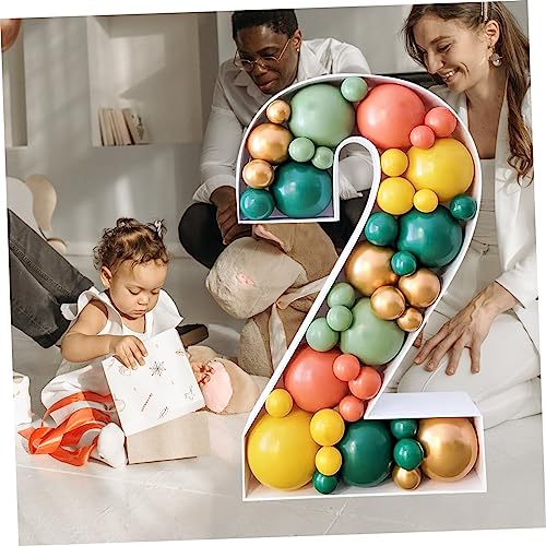Support à ballons en forme de chiffre Homoyoyo avec kit de table stable