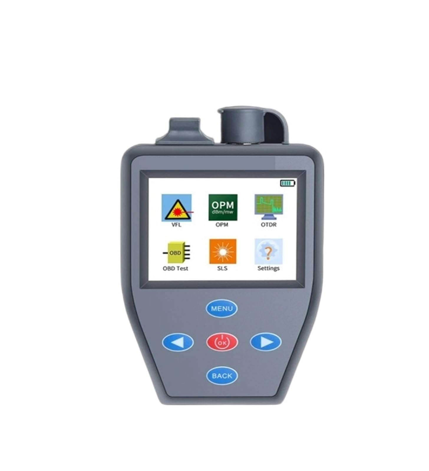FTTH Mini OTDR Z Miernikiem Mocy Optycznej Stabilne Źródło Światła Aktywny Tester Światłowodowy Portugalski 1550nm 50km Odległość Testowa Profesjonalne narzędzie dla elektryków(1550nm portuguese)