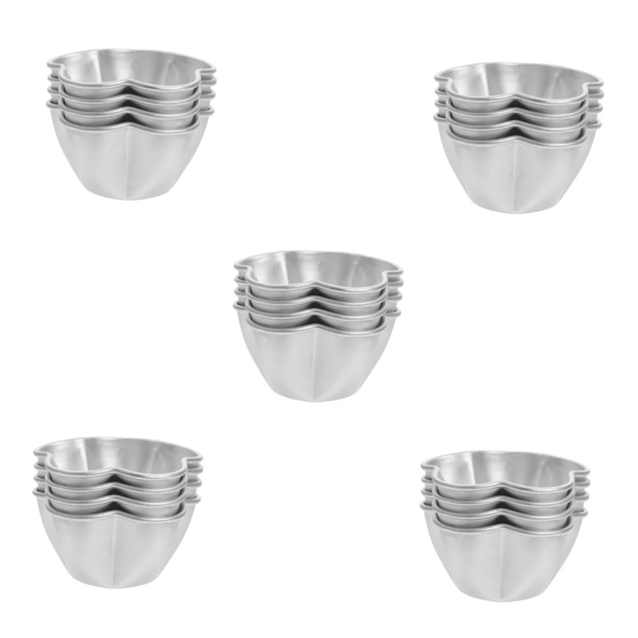 TOPBATHY 20stücke Antihaft-ei-tart-muffin-formen Dekorative Puddingbecher Für Kuchen Quiches Muffins Und Desserts Spülmaschinenfest Und Leicht Zu Reinigen