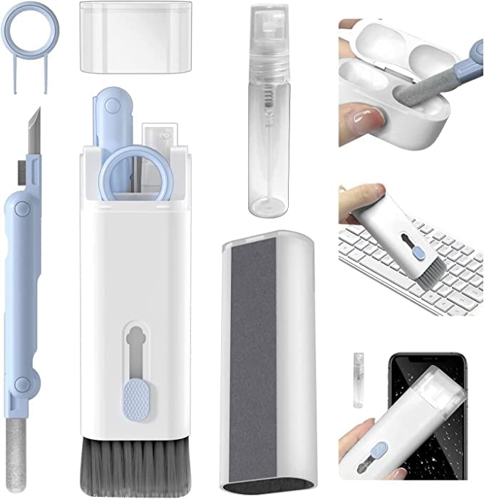 Chidakash 7 in 1 Keyboard Cleaner Set/Cleaning Kit for Tablet Computer Earphone and Screen Dust Brush Including Soft Sweep Swipe 3 in 1 Airpod Cleaner Pen Key Puller and Spray Bottle with Liquid (B0BSXP5VGG) Amazon Price History, Amazon Price Tracker