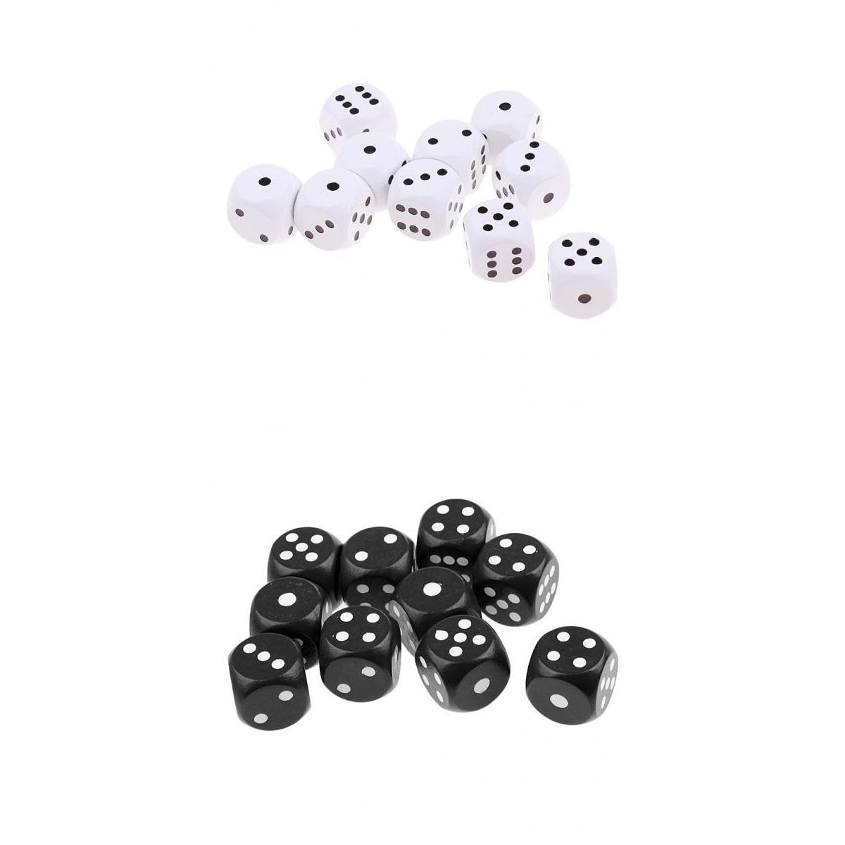 ATORSE Toy 20 Pieces Wooden Dice D6 Six Sided Dotted Dice for Dungeons and Dragons Game-Toys & Hobbies-Games-Role Playing Games-Dungeons & Dragons-Accessories & Dice-picture-36