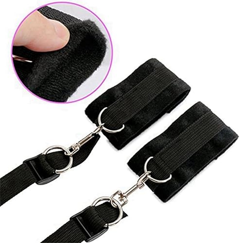 Miniatura 4 de Kit de restricciones adheridas para adultos para parejas, marco de cama King para cama de tamaño Queen, resistente al sexo, atar, piernas y brazos