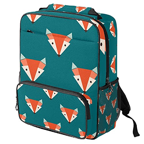 Sac de travail tendance renard orange turquoise pour vos déplacements quotidiens
