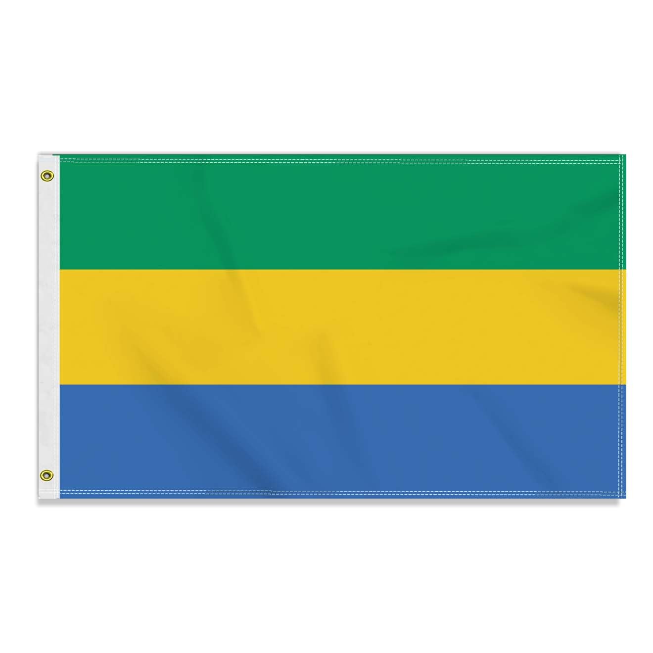 3×5 FT Gabon Flag, Large 90×150 CM 150D Gabonese Outdoor Banner,Decor Garden With Brass Gromment — image 1