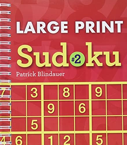 Large Print Sudoku #2 Spiral-bound โ Large Print, March 1, 2011
