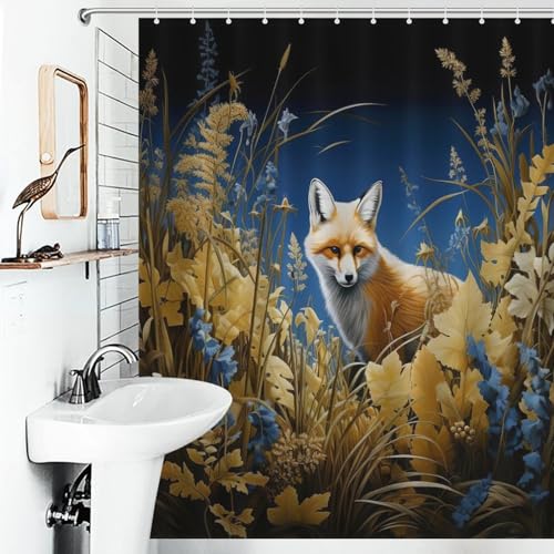 Rideau de douche de haute qualité en polyester lavable et imperméable avec ses 12 crochets