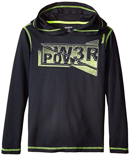 Reebok Boys' Thermal Hooded Long Sleeve Tee