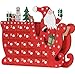 Wooden Christmas Advent Calendar with 24 Drawers for Countdown, Festive Santa Sleigh Design for Home & Office, Reusable Holiday Gift for All Ages
