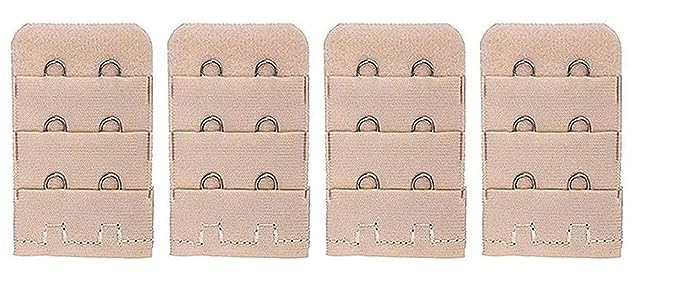 LOURYN KOULYN® Bra Hook Extender- 2 & 3 Hooks Without Elastic Bra Extensions Combo (Free Size)-picture-43