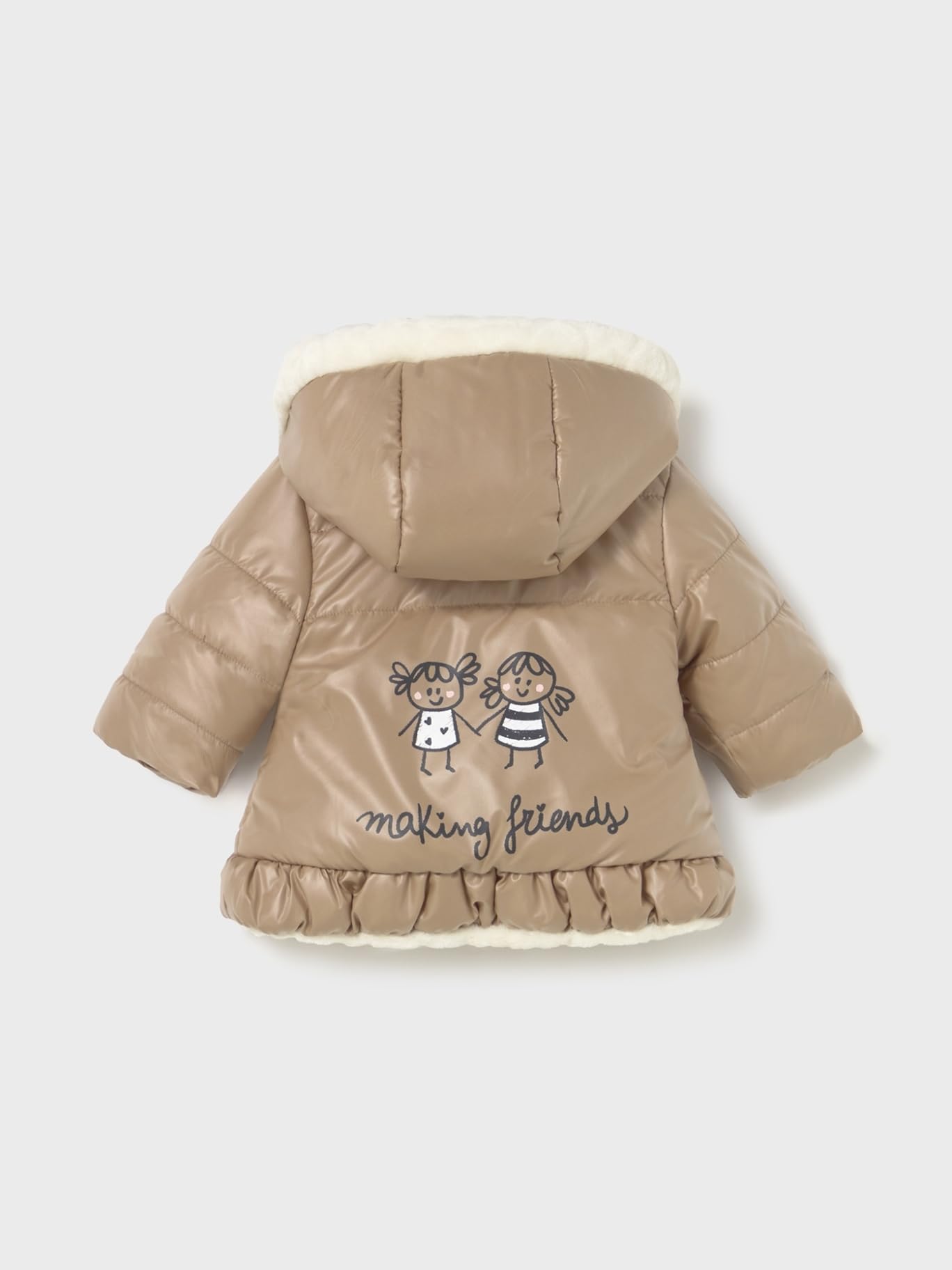 Mayoral Wendbare Jacke für Baby - Mädchen Erdnuss