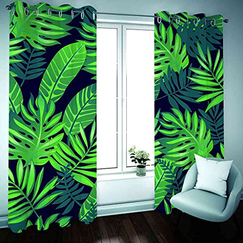 Rideaux occultants isolant phonique herbe verte 100% polyester - 3
